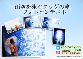 雨空を泳ぐクラゲの傘　フォトコンテスト開催について